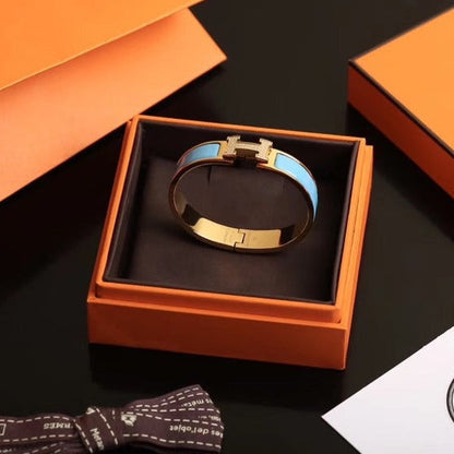[⭐Luxery]H CLOUD BLUE BRACELET GOLD DIAMOND
