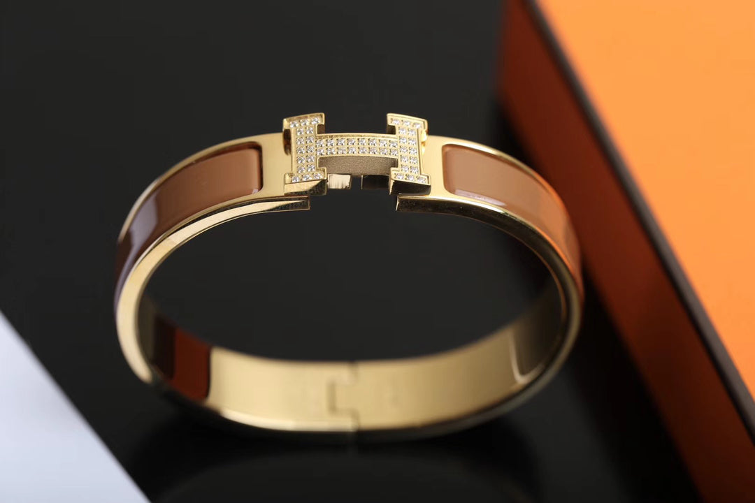 [⭐Luxery]H BRACELET GOLD DIAMOND
