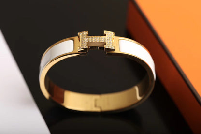 [⭐Luxery]H BRACELET GOLD DIAMOND