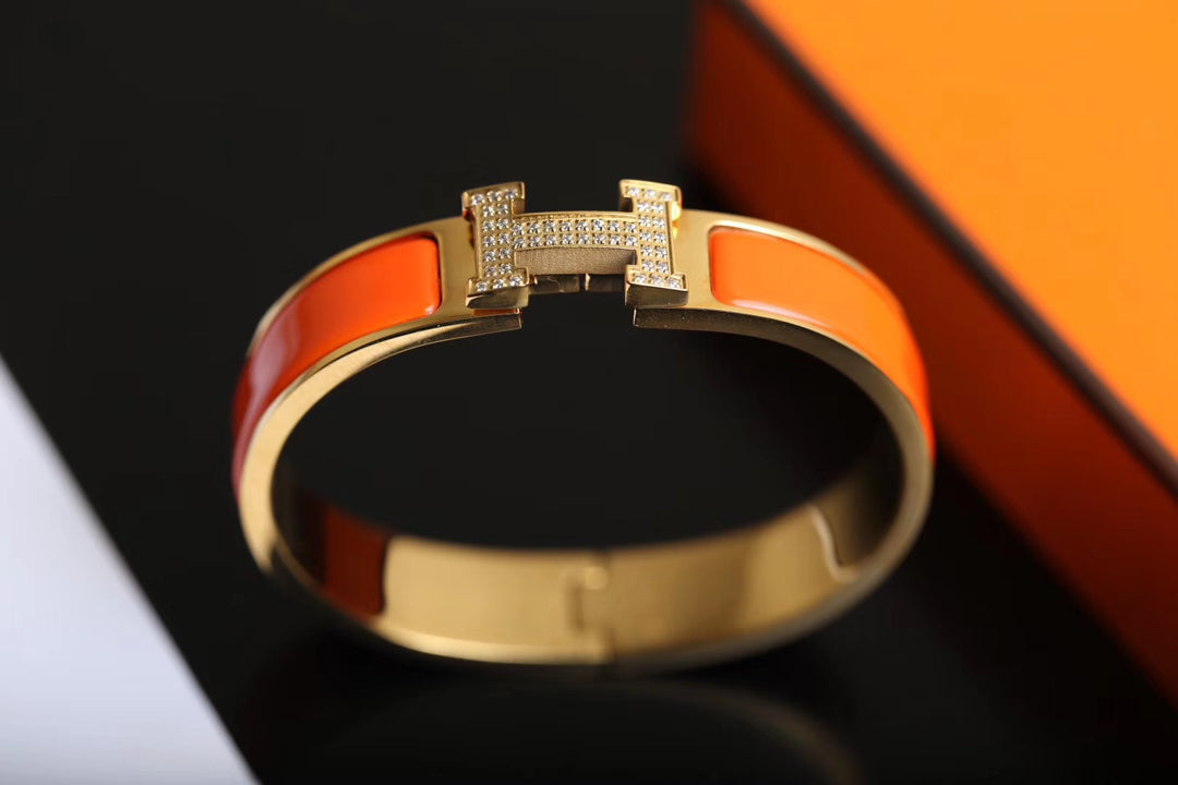 [⭐Luxery]H BRACELET GOLD DIAMOND