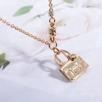 [⭐Luxery]AMULETTE PEDANT ROSE GOLD NECKLACE