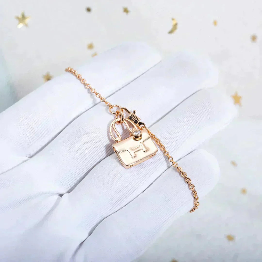 [⭐Luxery]AMULETTE PEDANT ROSE GOLD NECKLACE