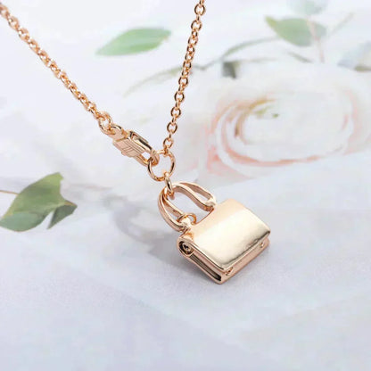 [⭐Luxery]AMULETTE PEDANT ROSE GOLD NECKLACE