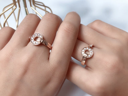[⭐Luxery]DREAM RING DIAMOND PINK GOLD