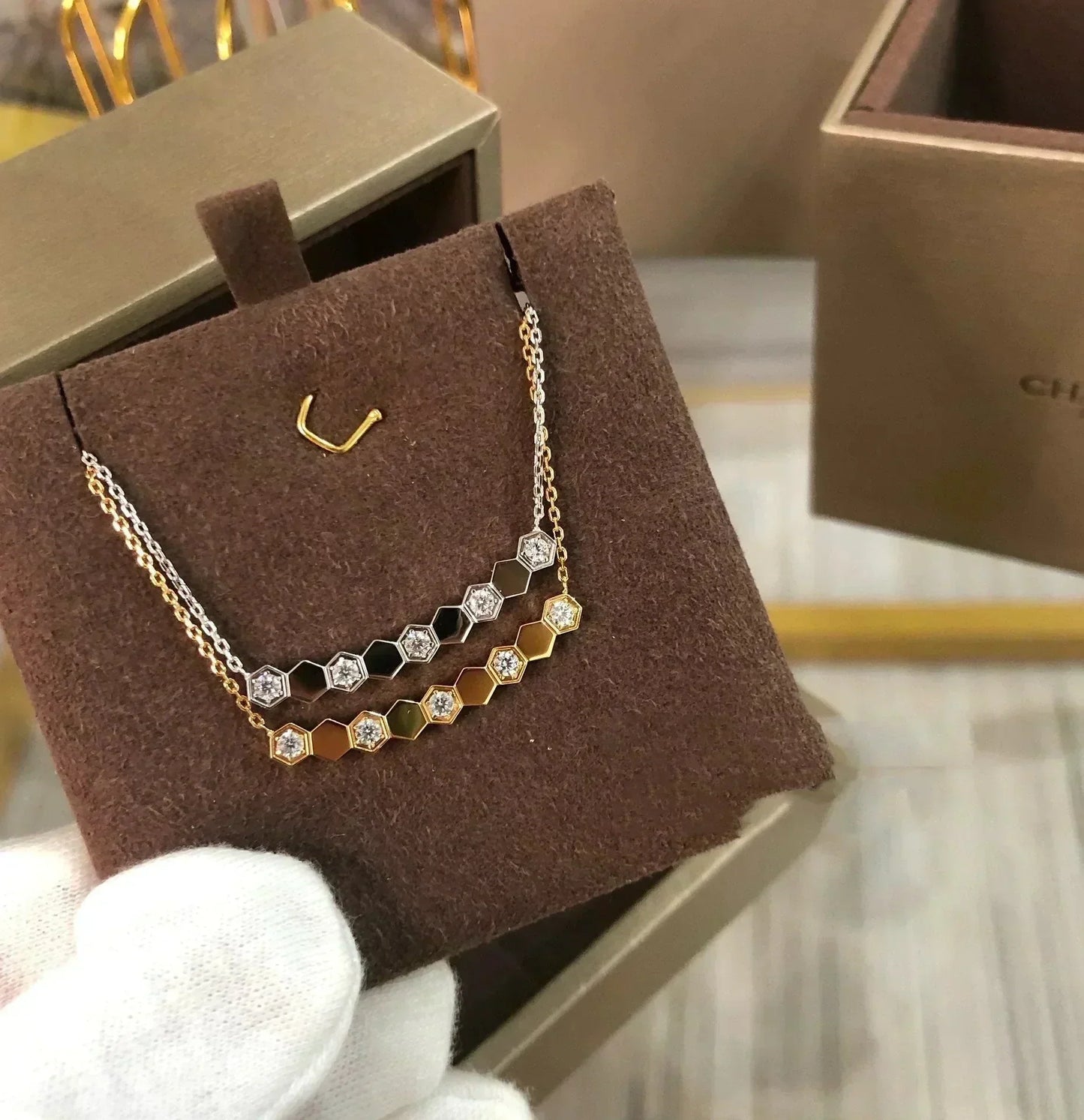 [⭐Luxery]BEE LOVE NECKLACE DIAMOND