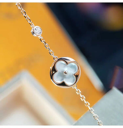 [⭐Luxery]SUN MOP GOLD 1 DIAMOND NECKLACE