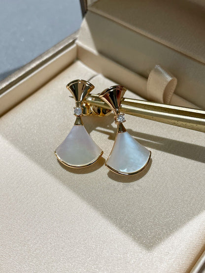 [⭐Luxery]DREAM MOP 1 DIAMOND EARRINGS