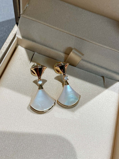 [⭐Luxery]DREAM MOP 1 DIAMOND EARRINGS