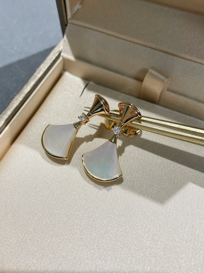 [⭐Luxery]DREAM MOP 1 DIAMOND EARRINGS