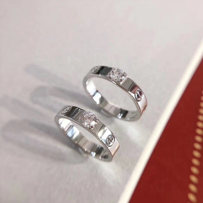 [⭐Luxery]LOVE RING 3.6MM 1 BIG DIAMOND