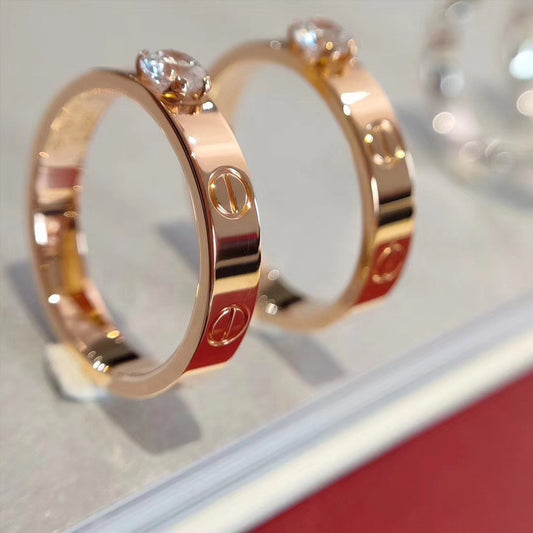 [⭐Luxery]LOVE RING 3.6MM 1 BIG DIAMOND