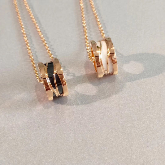 [⭐Luxery]ZERO 1 NECKLACE PINK GOLD
