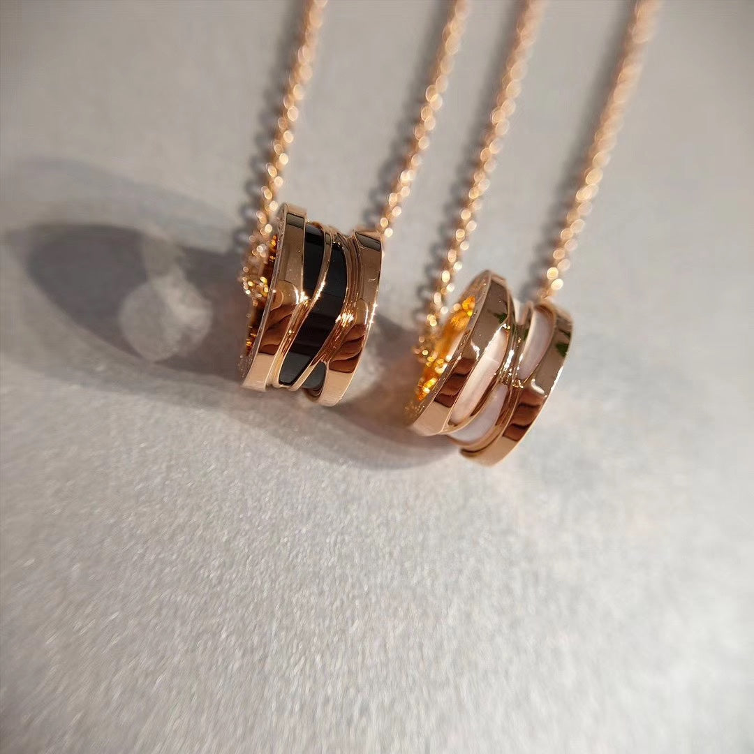 [⭐Luxery]ZERO 1 NECKLACE PINK GOLD