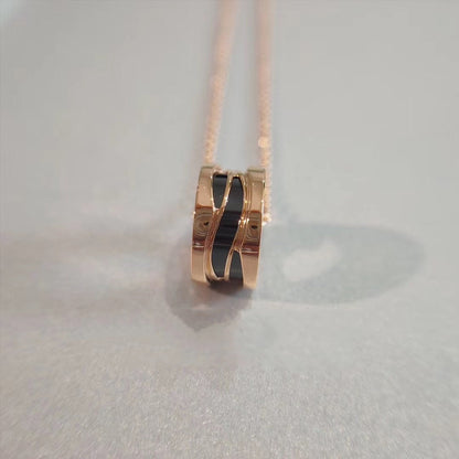 [⭐Luxery]ZERO 1 NECKLACE PINK GOLD