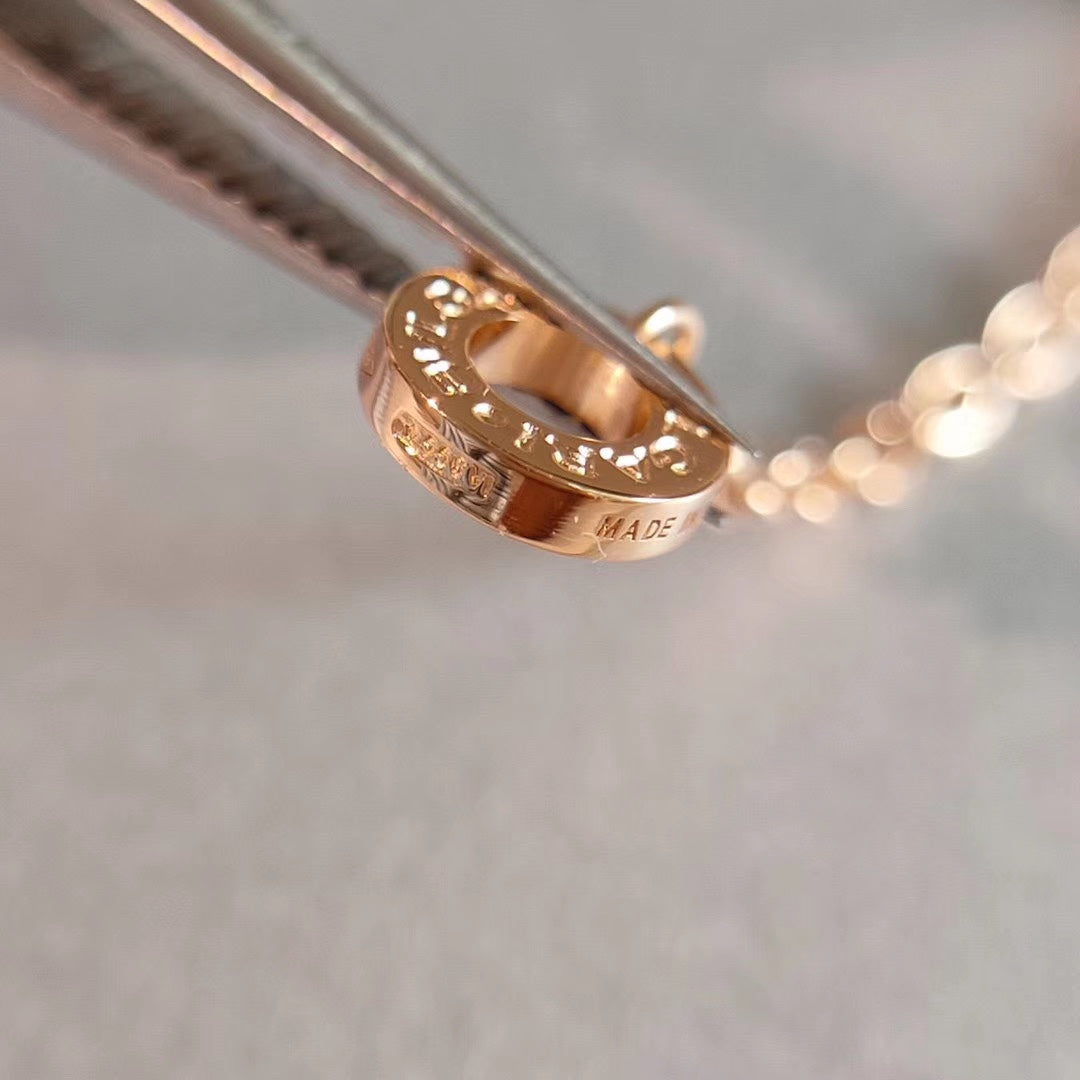 [⭐Luxery]ZERO 1 NECKLACE PINK GOLD
