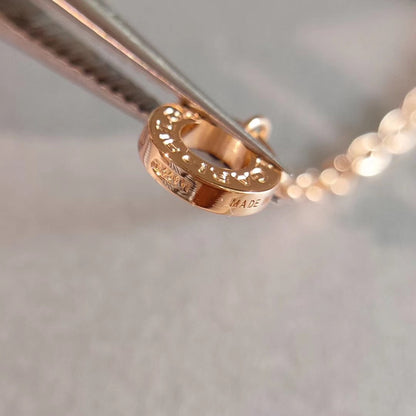 [⭐Luxery]ZERO 1 NECKLACE PINK GOLD