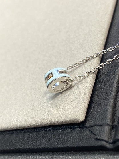 [⭐Luxery]POP H LIGHT BLUE NECKLACE