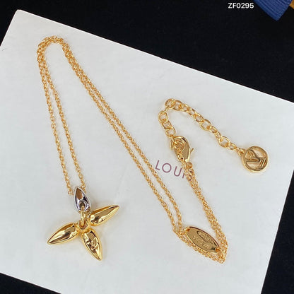 [⭐Luxery]LOUISETTE PEDANT GOLD NECKLACE