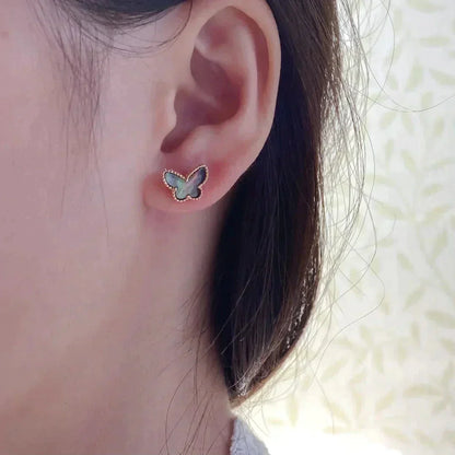 [⭐Luxery]BUTTERFLY DARK MOP  EARRINGS