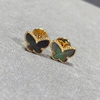 [⭐Luxery]BUTTERFLY DARK MOP  EARRINGS
