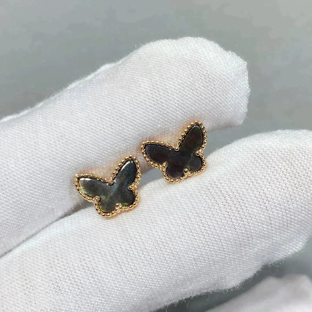 [⭐Luxery]BUTTERFLY DARK MOP  EARRINGS