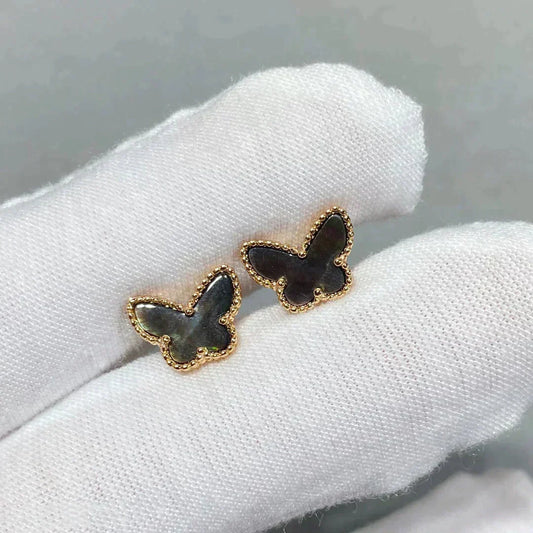 [⭐Luxery]BUTTERFLY DARK MOP  EARRINGS
