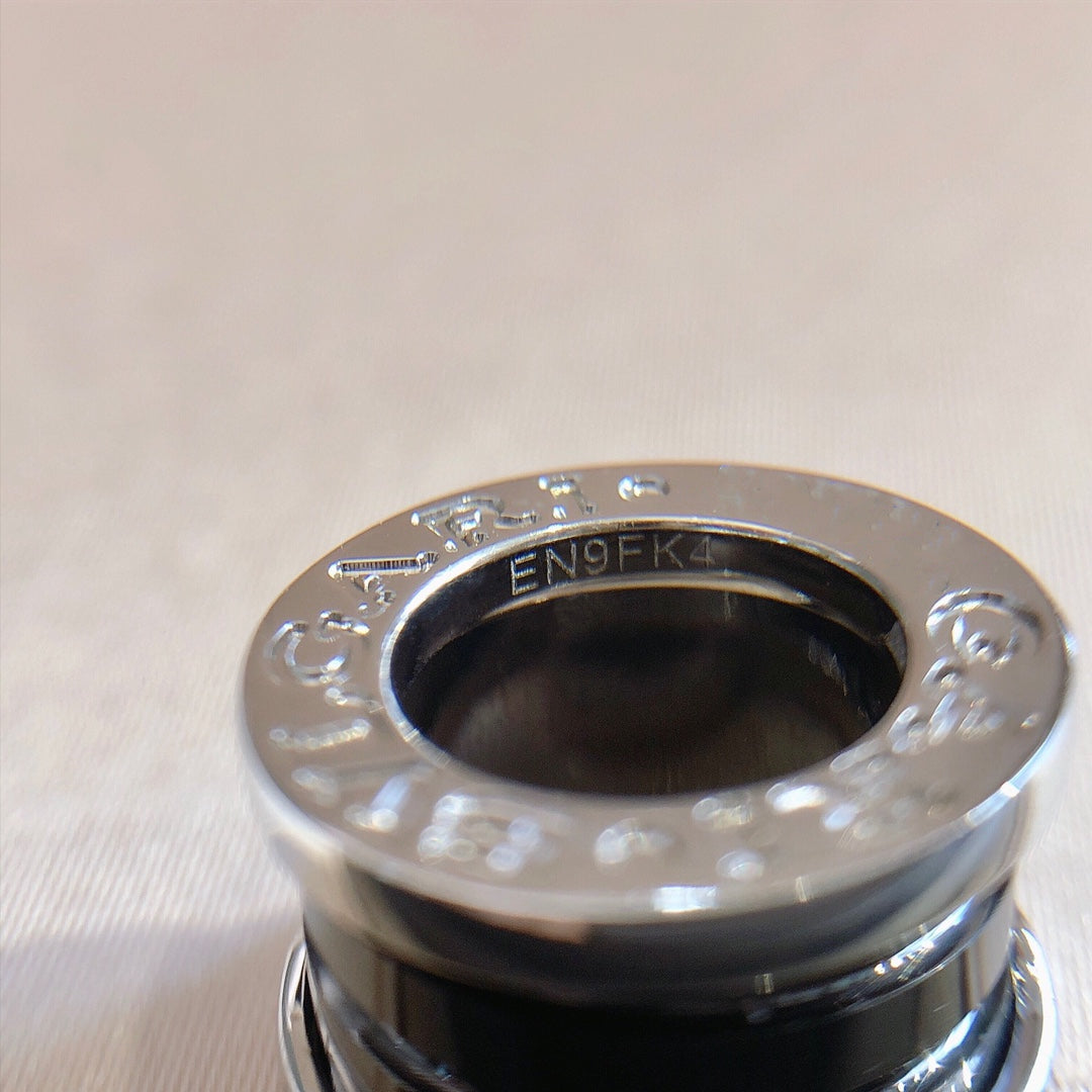 [⭐Luxery]ZERO 1 BLACK CERAMIC SILVER NECKLACE