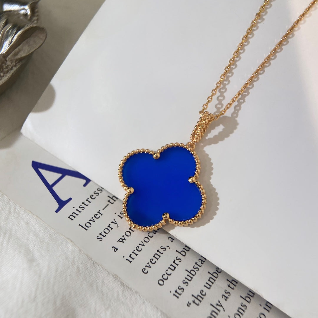 [⭐Luxery]CLOVER 25MM NECKLACE TURQUOISE ROSE GOLD