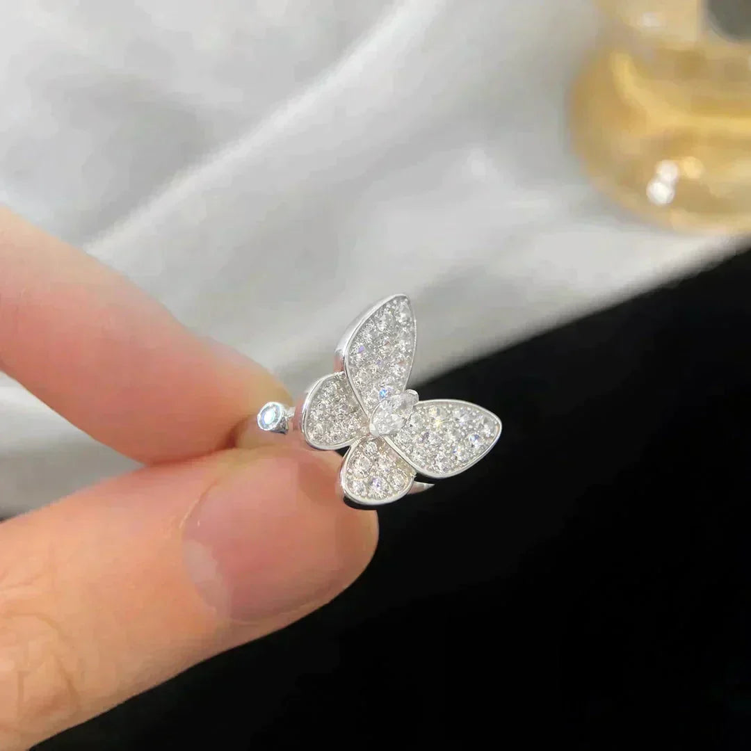 [⭐Luxery]BUTTERFLY DIAMOND RING