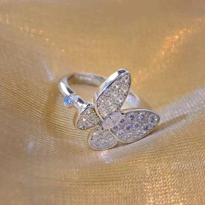 [⭐Luxery]BUTTERFLY DIAMOND RING