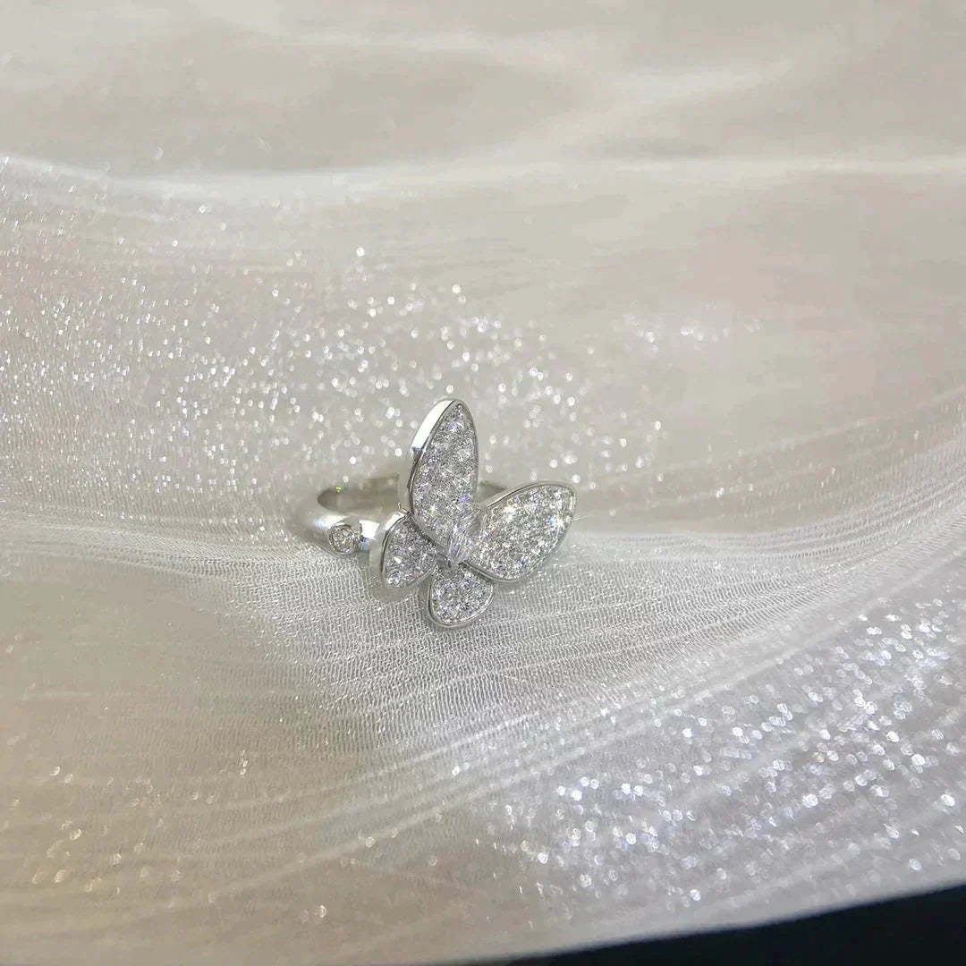 [⭐Luxery]BUTTERFLY DIAMOND RING