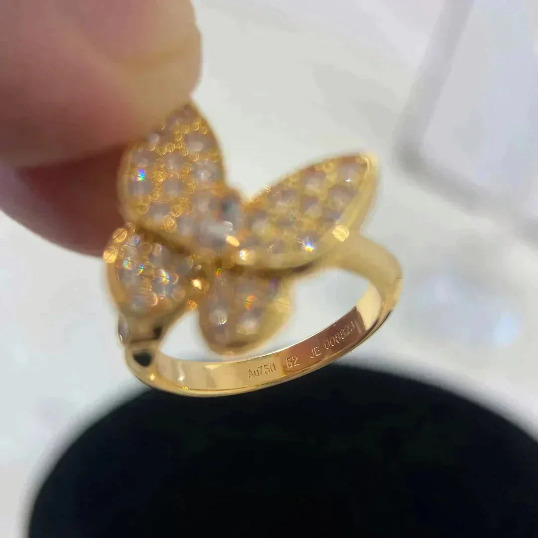 [⭐Luxery]BUTTERFLY DIAMOND RING