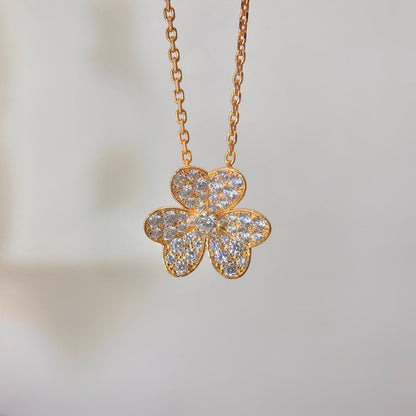 [⭐Luxery]FLOWER DIAMOND NECKLACE