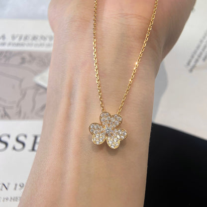 [⭐Luxery]FLOWER DIAMOND NECKLACE