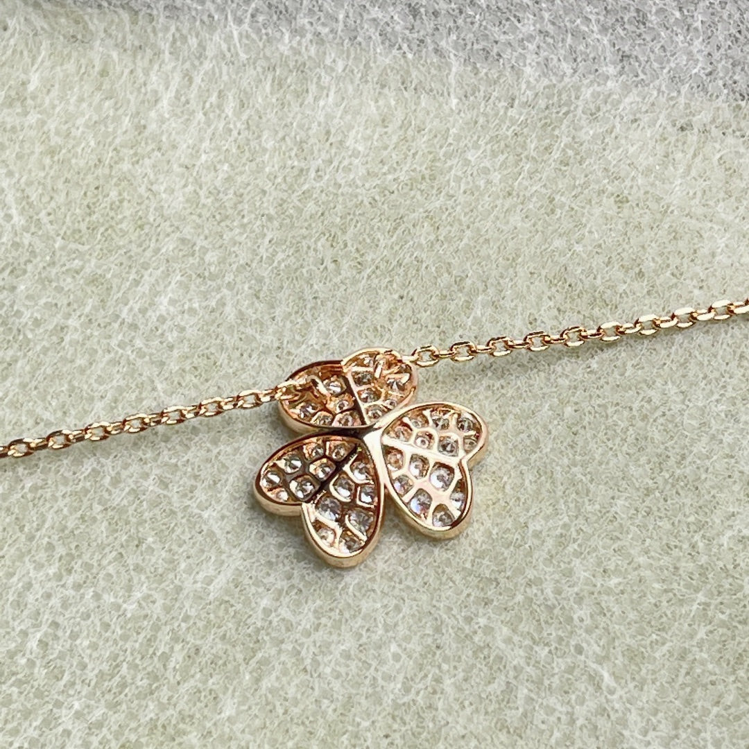 [⭐Luxery]FLOWER DIAMOND NECKLACE