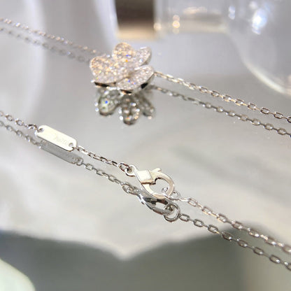 [⭐Luxery]FLOWER DIAMOND NECKLACE