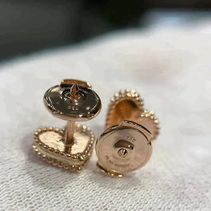 [⭐Luxery]HEART CARNELIAN STUD EARRINGS