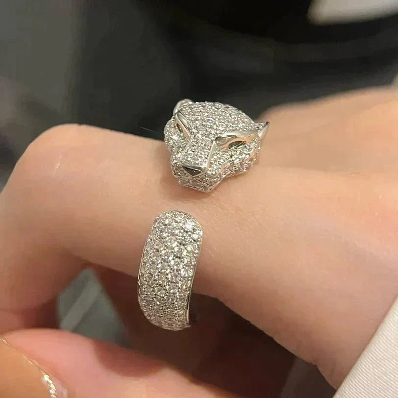 [⭐Luxery]PANTHERE 5.5MM ALL DIAMOND RING