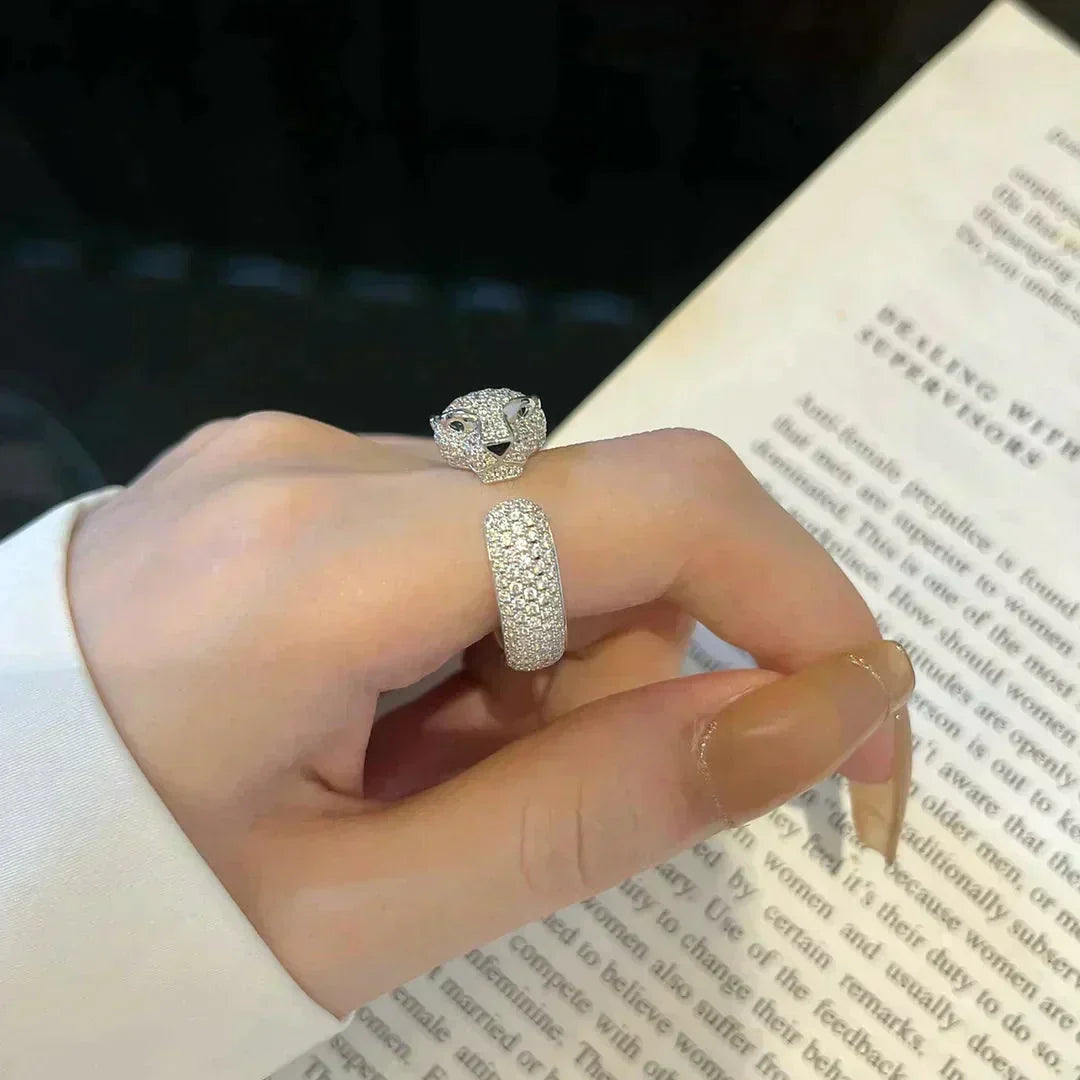 [⭐Luxery]PANTHERE 5.5MM ALL DIAMOND RING