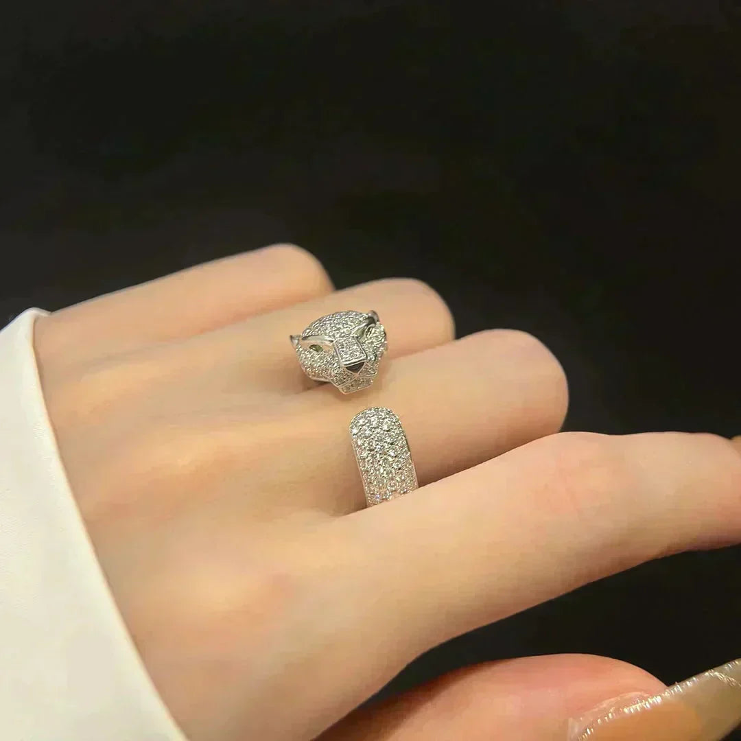[⭐Luxery]PANTHERE 5.5MM ALL DIAMOND RING