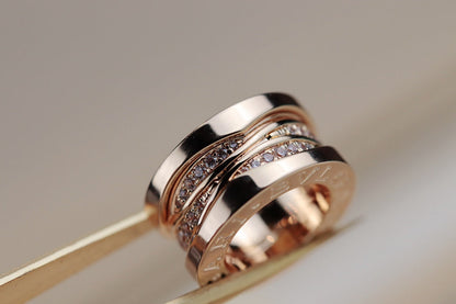 [⭐Luxery]ZERO 1 PINK GOLD DIAMOND NECKLACE