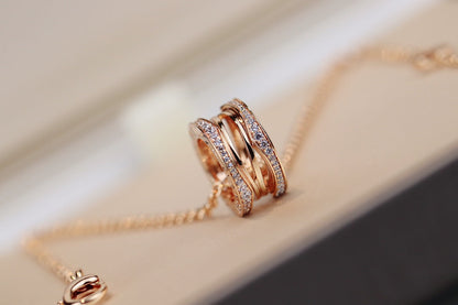 [⭐Luxery]ZERO 1 PINK GOLD NECKLACE