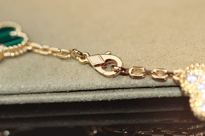 [⭐Luxery]CLOVER 20 MOTIFS ONYX ROSE GOLD