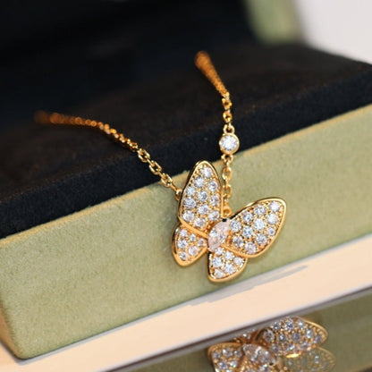 [⭐Luxery]BUTTERFLY DIAMOND NECKLACE