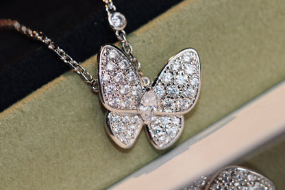 [⭐Luxery]BUTTERFLY DIAMOND NECKLACE