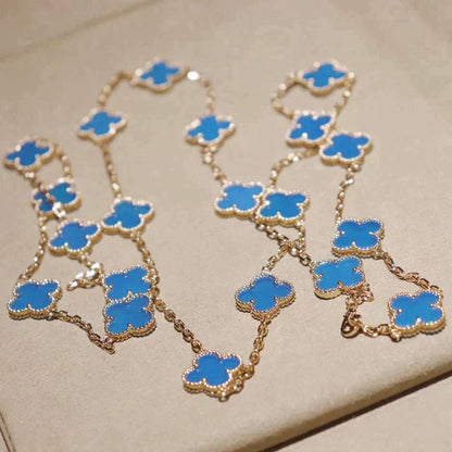 [⭐Luxery]CLOVER 20 MOTIFS TURQUOISE GOLD