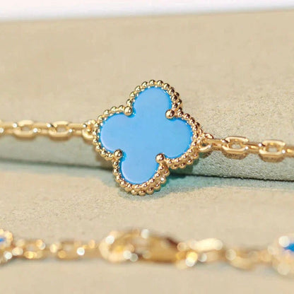 [⭐Luxery]CLOVER 20 MOTIFS TURQUOISE GOLD