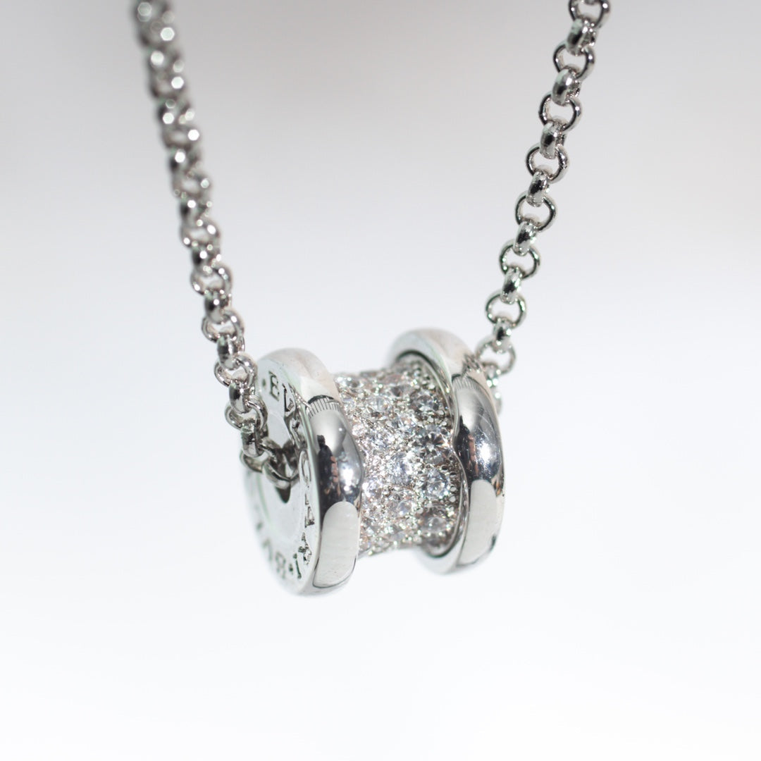 [⭐Luxery]ZERO 1 SILVER DIAMOND NECKLACE