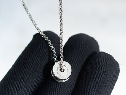 [⭐Luxery]ZERO 1 SILVER DIAMOND NECKLACE
