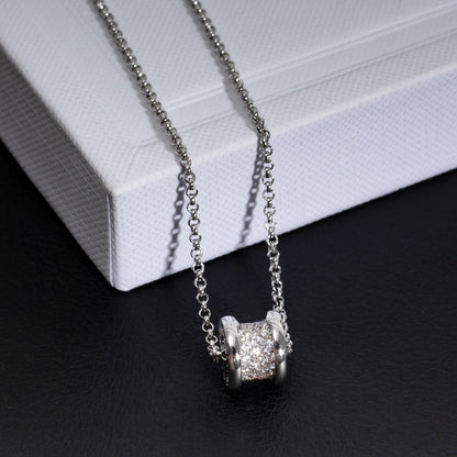 [⭐Luxery]ZERO 1 SILVER DIAMOND NECKLACE